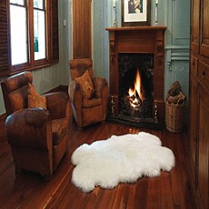 (뉴질랜드 100% 양털러그) AUSKIN Rug Longwool Quarto Ivory 오스킨 쉽스킨 4마리